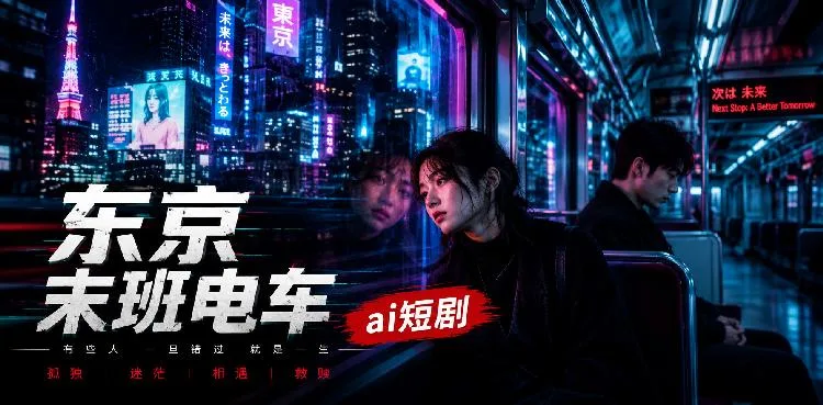 东京电车之狼 拥挤车厢暧昧 ai短剧 都市情欲故事 电车邂逅缠绵