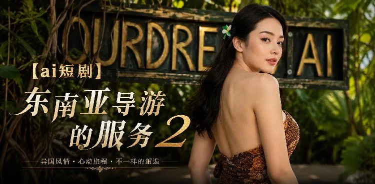 东南亚导游的服务 游客深夜体验 ai短剧 异国情欲诱惑 泰国导游暧昧故事 海报