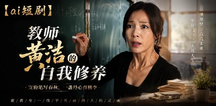 教师黄洁的自我修养 学生深夜辅导 ai短剧 师生暧昧纠缠 办公室情欲故事 海报