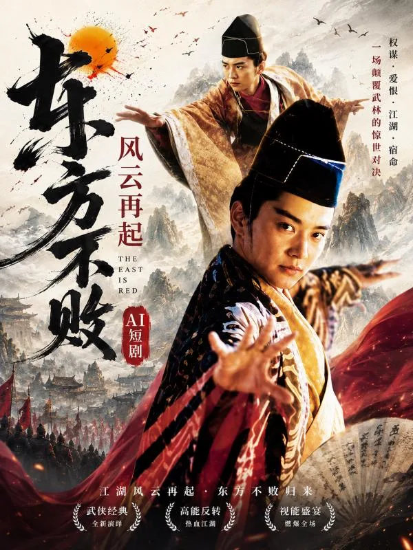 东方不败风云再起 林青霞 与 王祖贤 惊艳重逢在深夜红帐中极尽妩媚 ai成人 画面极具视觉冲击力让人看得心跳加速 ai短剧 海报