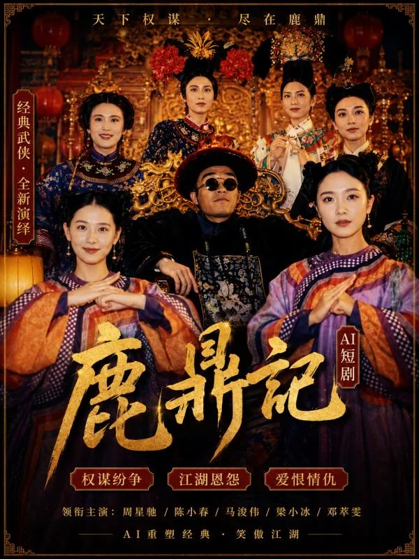 鹿鼎记 林青霞 女侠与韦小宝闺房嬉戏肢体纠缠情欲升温 武侠喜剧暧昧 ai短剧 经典鹿鼎记隐秘激情故事 海报