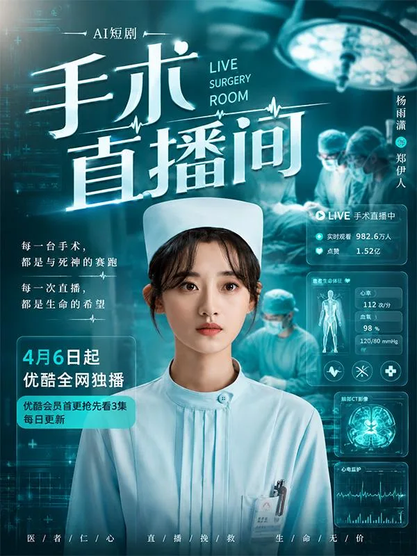 手术直播间 医疗风云 AI短剧 深夜连看 三大职场极品女神极致风情