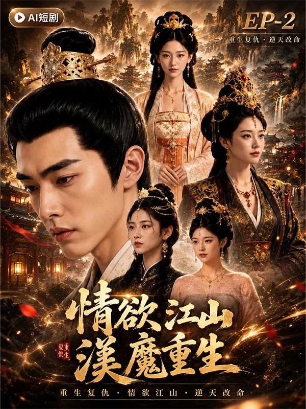 淫魔重生之情欲江山 AI短剧EP-2 淫魔霸占后宫美女的激烈缠绵