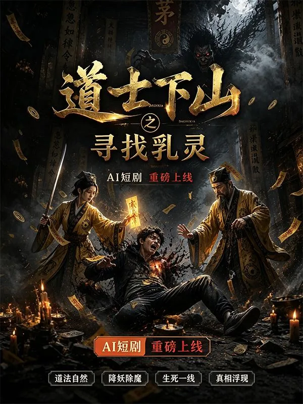 道士下山寻找乳灵 乳波荡漾榨精 AI短剧 玄幻情色全集 海报