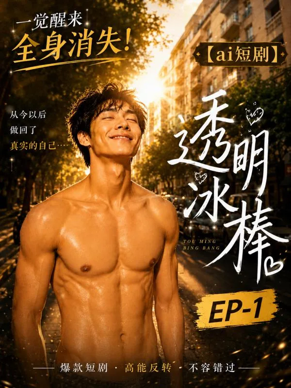 透明冰棒 EP-1 透明冰棒玩弄 ai短剧 情欲玩具故事 冰棒缠绵 海报