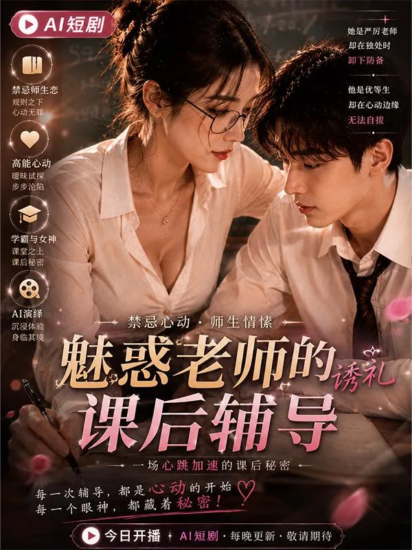 魅惑老师的课后辅导 老师特别辅导 ai短剧 老师情欲故事 课后缠绵 海报